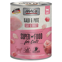 Produktbild von MAC's Cat Kalb & Pute - 6 x 800 g