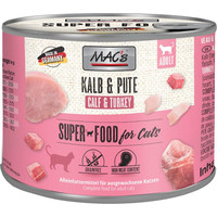 Produktbild von MAC's Cat Kalb & Pute Nassfutter für Katzen - 12 x 200 g