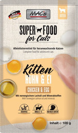 Produktbild von MAC's Cat Kitten 100g Katzennassfutter Sparpaket 24 x 100 Gramm Huhn & Ei