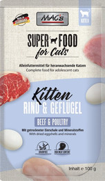 Produktbild von MAC's Cat Kitten 100g Katzennassfutter Sparpaket 24 x 100 Gramm Rind & Geflügel