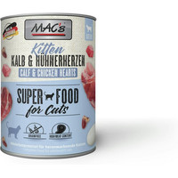 Produktbild von MAC's Cat Kitten Kalb & Hühnerherzen Katzennassfutter - 12 x 800 g