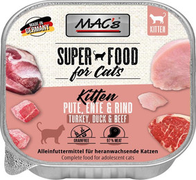 Produktbild von MAC's Cat Kitten Pute, Ente & Rind - 16 x 100 g