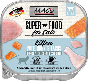 Produktbild von MAC's Cat Kitten Pute, Huhn & Lachs - 16 x 100 g