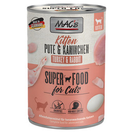 Produktbild von MAC's Cat Kitten Pute & Kaninchen - 6 x 400 g