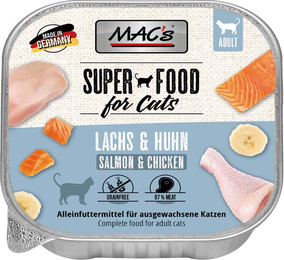 Produktbild von MAC's Cat Lachs und Hühnchen Nassfutter für Katzen - 16 x 100 g
