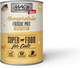 Produktbild von MAC's Cat Mono Sensitive 800g Dose Katzennassfutter 6 x 800 Gramm Pute