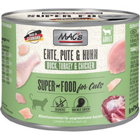 Produktbild von MAC's Cat Nassfutter Ente, Pute, Huhn - 6 x 200 g