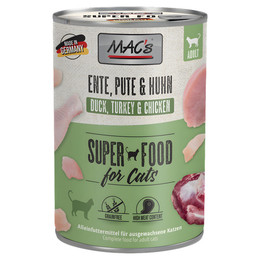 Produktbild von MAC's Cat Nassfutter Ente, Pute, Huhn - 6 x 400 g
