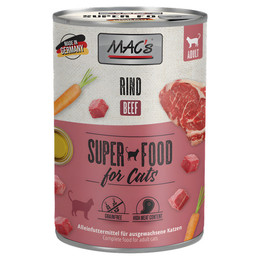 Produktbild von MAC's Cat Nassfutter mit Rind - 6 x 400 g