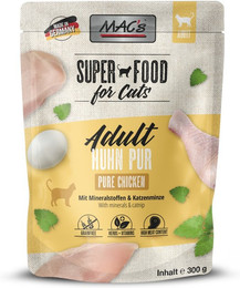 Produktbild von MAC´s CAT Pouchbeutel 300 Gramm Katzennassfutter Sparpaket 12 x 300 Gramm Huhn Pur