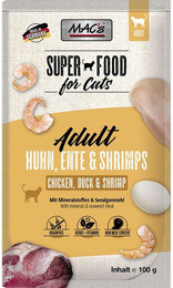 Produktbild von MAC's Cat Pouchpack Huhn, Ente & Shrimps - 12 x 100 g