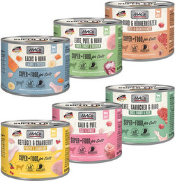 Produktbild von MAC's Cat Probiermix Nassfutter für Katzen - 24 x 200 g