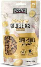 Produktbild von MAC's Cat Shakery Snacks Geflügel & Käse - 3 x 60 g