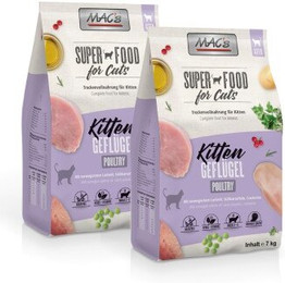 Produktbild von MAC's Cat Trockenfutter Kitten Geflügel - 2 x 7 kg