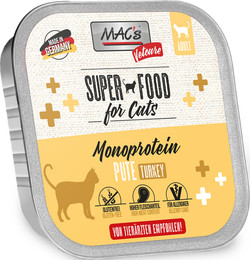 Produktbild von MAC's Cat Vetcare Diätnahrung 100g Schale Katzennassfutter Sparpaket 32 x 100 Gramm Mono Sensitive Pute