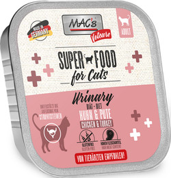 Produktbild von MAC's Cat Vetcare Diätnahrung 100g Schale Katzennassfutter Sparpaket 32 x 100 Gramm Urinary Huhn & Pute
