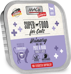 Produktbild von MAC's Cat Vetcare Diätnahrung 100g Schale Katzennassfutter Sparpaket 32 x 100 Gramm Urinary Pute & Rind