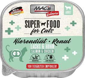 Produktbild von MAC's Cat Vetcare Lachs und Huhn Nierendiät 32x100g