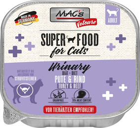 Produktbild von MAC's Cat Vetcare Urinary Pute & Rind - 16 x 100 g