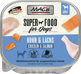 Produktbild von MAC's Dog 150g Hundenassfutter Sparpaket 22 x 150 Gramm Lachs & Hühnchen