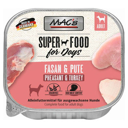 Produktbild von MAC's Dog Fasan & Pute Hundenassfutter - 10 x 150 g