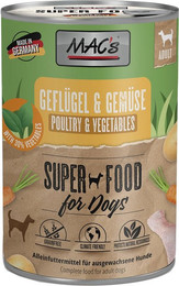 Produktbild von MAC's Dog Geflügel und Gemüse 12x400g
