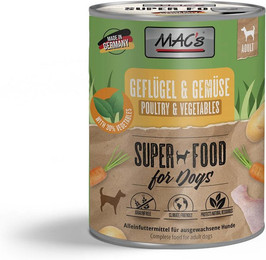 Produktbild von MAC's Dog Geflügel und Gemüse 12x800g