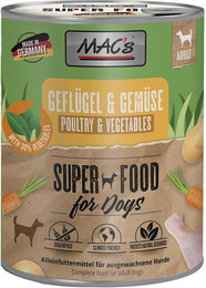 Produktbild von MAC's Dog Geflügel und Gemüse 6x800g