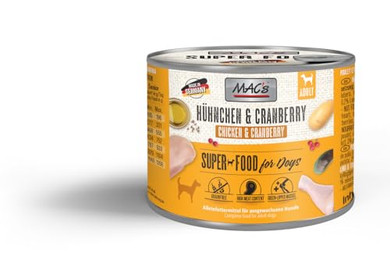 Produktbild von MAC's Dog Hühnchen & Cranberry Nassfutter - 6 x 200 g