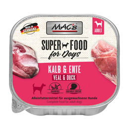 Produktbild von MAC's Dog Kalb & Ente Hundenassfutter - 11 x 150 g
