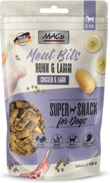 Produktbild von MAC's Dog Meat Bits 120g Hundesnack Huhn & Lamm 9x120g