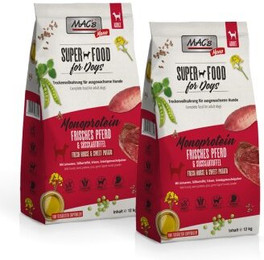 Produktbild von MAC's Dog Mono Adult Trockenfutter Pferd - 2 x 12 kg