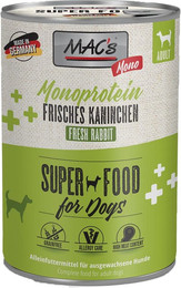 Produktbild von MAC's Dog Mono Frisches Kaninchen - 6 x 400 g