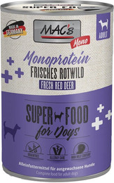 Produktbild von MAC's Dog Mono Frisches Rotwild - 6 x 400 g