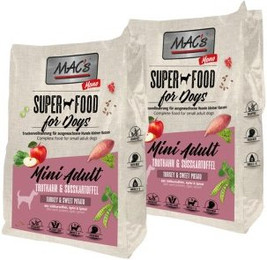 Produktbild von MAC's Dog Mono Mini Adult Trockenfutter Truthahn und Süßkartoffel - 2 x 3 kg