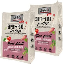 Produktbild von MAC's Dog Mono Mini Adult Trockenfutter Truthahn und Süßkartoffel - 2 x 7 kg