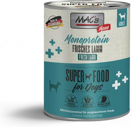 Produktbild von MAC's Dog MONO Sensitive 800g Dose Hundenassfutter 6 x 800 Gramm Lamm
