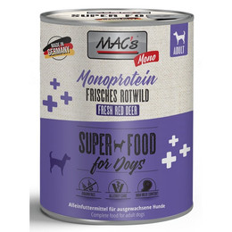 Produktbild von MAC's DOG Mono Sensitive Rotwild Nassfutter - 24 x 800 g