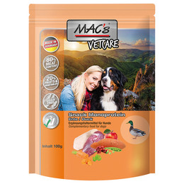 Produktbild von MAC's Dog Mono Snack Ente - 9 x 100 g