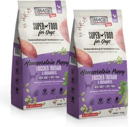 Produktbild von MAC's Dog Mono Trockenfutter Welpe Truthahn - 2 x 12 kg