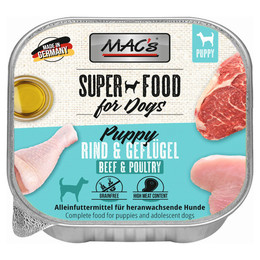 Produktbild von MAC's Dog Puppy Geflügel, Herz & Leber - 10 x 150 g