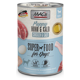 Produktbild von MAC's Dog Puppy Huhn & Kalb - 6 x 400 g