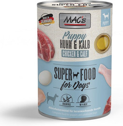Produktbild von MAC's Dog Puppy Huhn und Kalb 12x400g