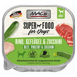 Produktbild von MAC's Dog Rind, Geflügel & Zucchini - 10 x 150 g