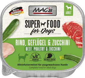 Produktbild von MAC's Dog Rind, Geflügel & Zucchini - 10 x 150 g