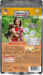 Produktbild von MAC's DOG Trockenfutter Soft "to go" Mini Huhn & Lachs 230g