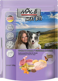 Produktbild von MAC'S Hundesnack Meat Bits Huhn - 9 x 120 g
