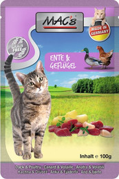 Produktbild von MAC'S Katzen-Nassfutter Ente/Geflügel - 12 x 100 g
