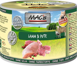 MAC'S Katzen-Nassfutter Lamm und Pute - 6 x 200 g – Bild 1 von 2