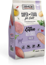 Produktbild von MAC's Kitten Geflügel & Shrimps Katzentrockenfutter Sparpaket 2 x 1,5 Kilogramm